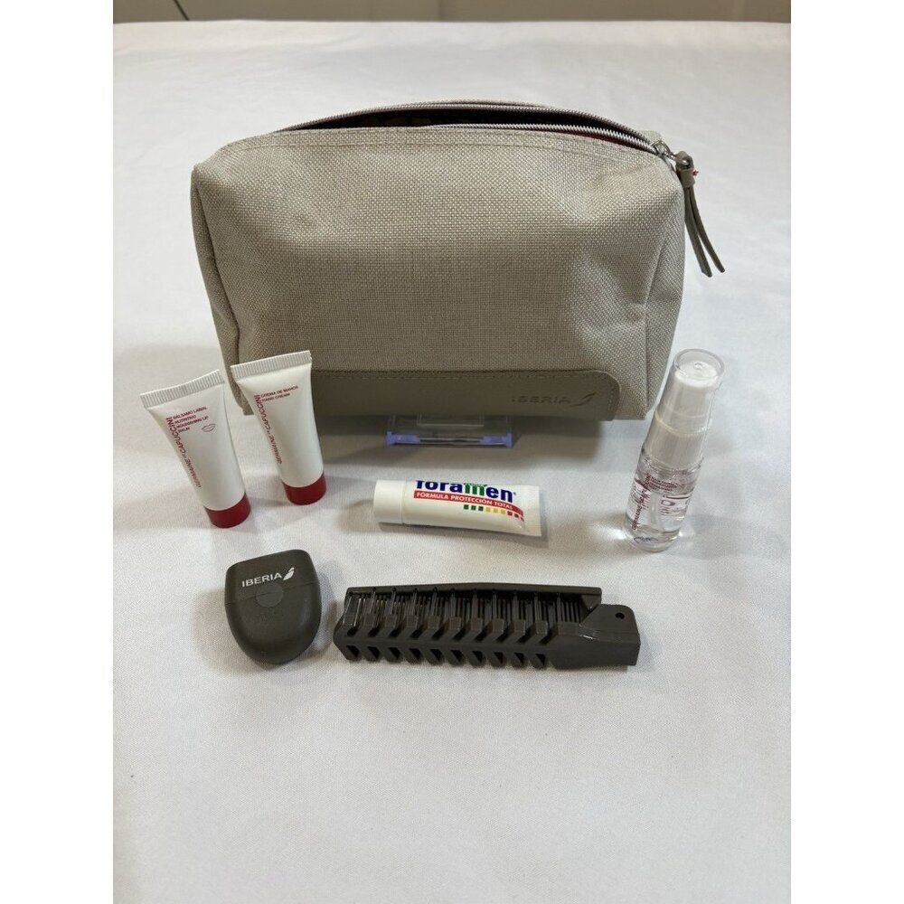 Iberia Airline Business Class Amenity Toiletry Kit Travel Bag